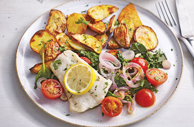 Wednesday: Mediterranean fish traybake