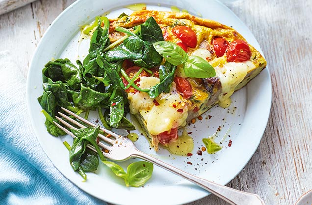 Friday: Sausage and tomato frittata