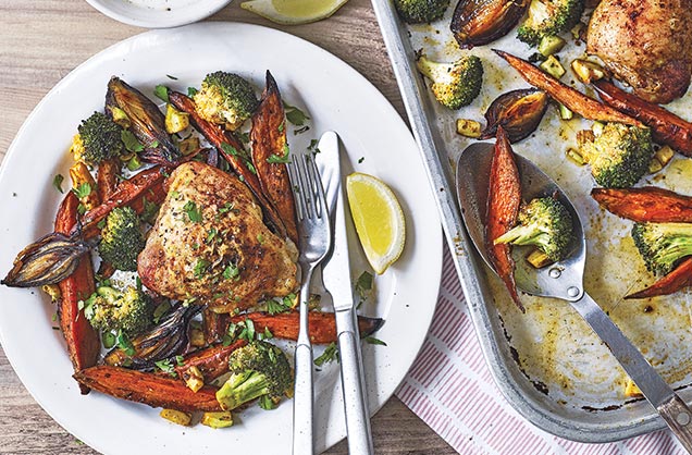 Monday: Spicy chicken traybake
