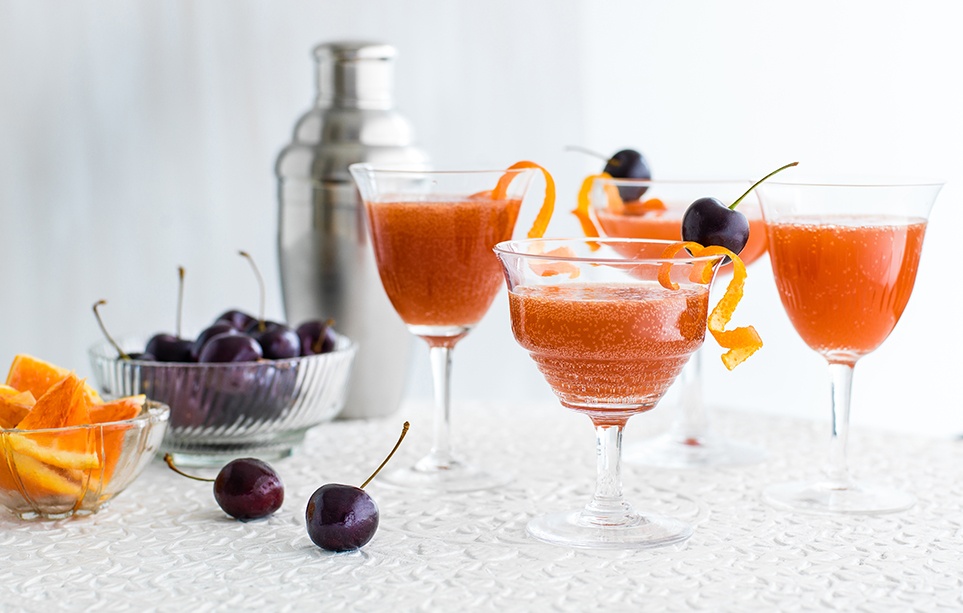 Citrus cherry fizz recipe
