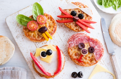 Kids will love helping to make these cute animal-shaped pizzas, and you'll love the fact that these easy snacks are healthy too! 