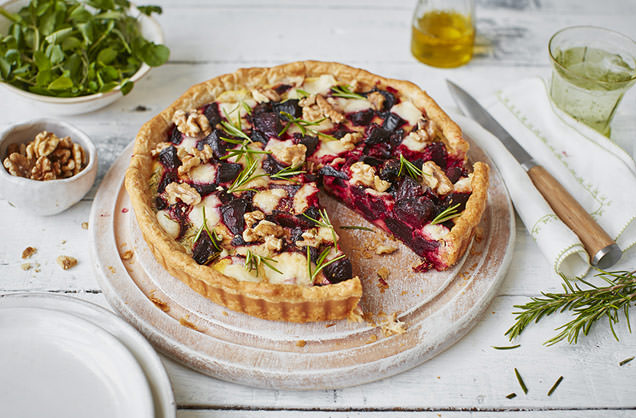 Roasted beetroot and goat’s cheese tart recipe
