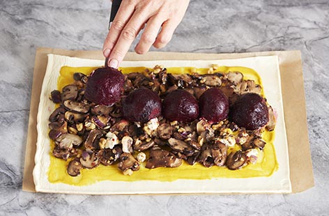 Layer the filling
