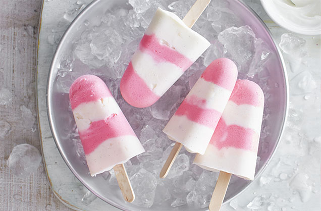Rhubarb ice lollies recipe
