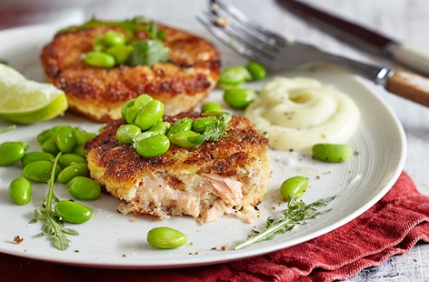 This Japanese-inspired fish dish is infused with miso and wasabi for a spicy and flavoursome family dinner.