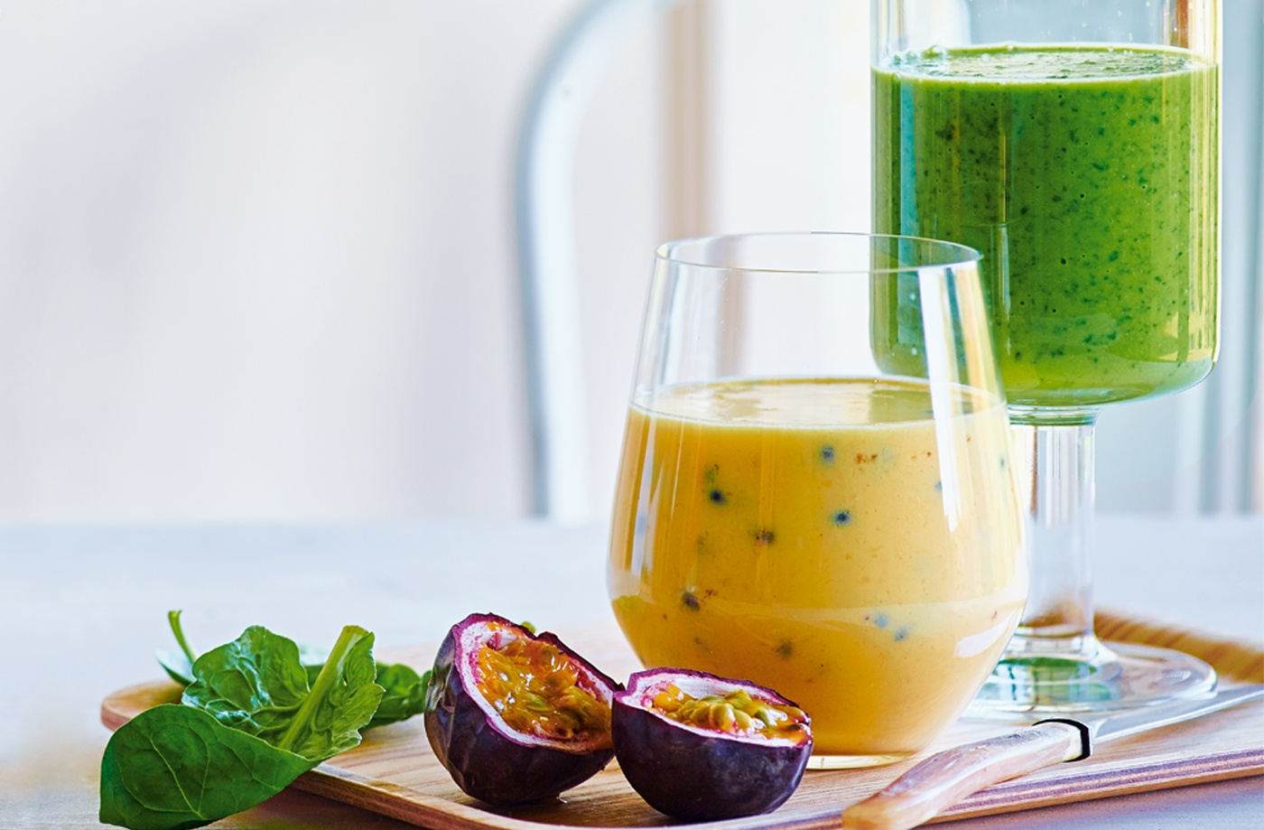 Passion fruit, mango and coconut smoothie recipe