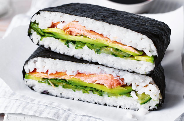 Sushi sarnie and crab rolls