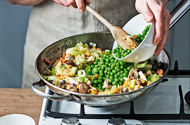 Cook the veg