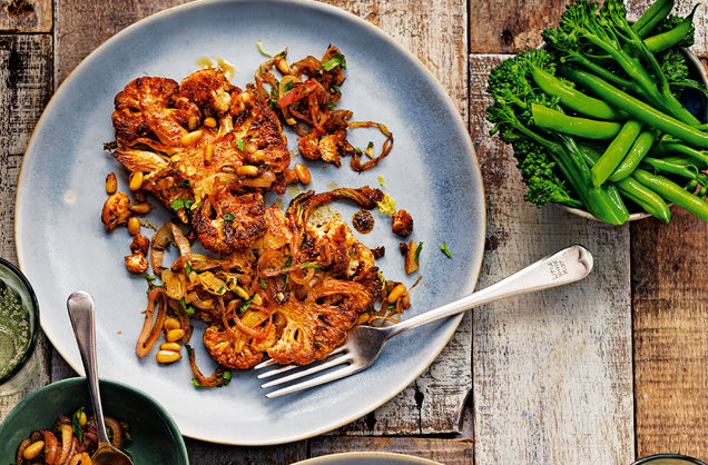 Spiced cauliflower steaks recipe