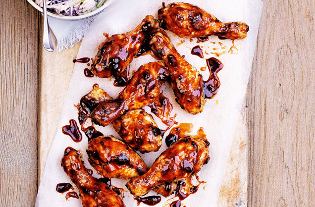 Sticky barbecue drumsticks recipe