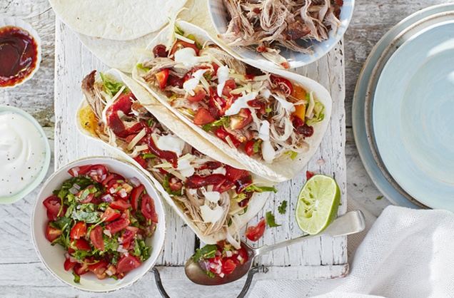 Pulled pork fajitas recipe