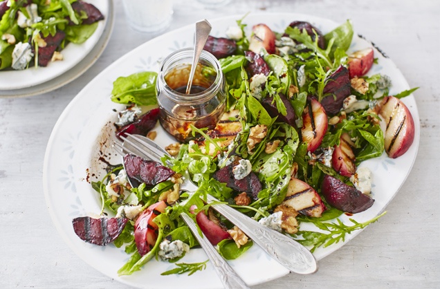 Griddled peach and beetroot salad recipe