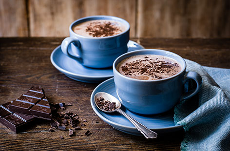 This decadent hot chocolate recipe is real treat for kids – and adults alike. If you're feeling adventurous, try topping with some whipped cream and marshmallows or a sprinkle of cinnamon
