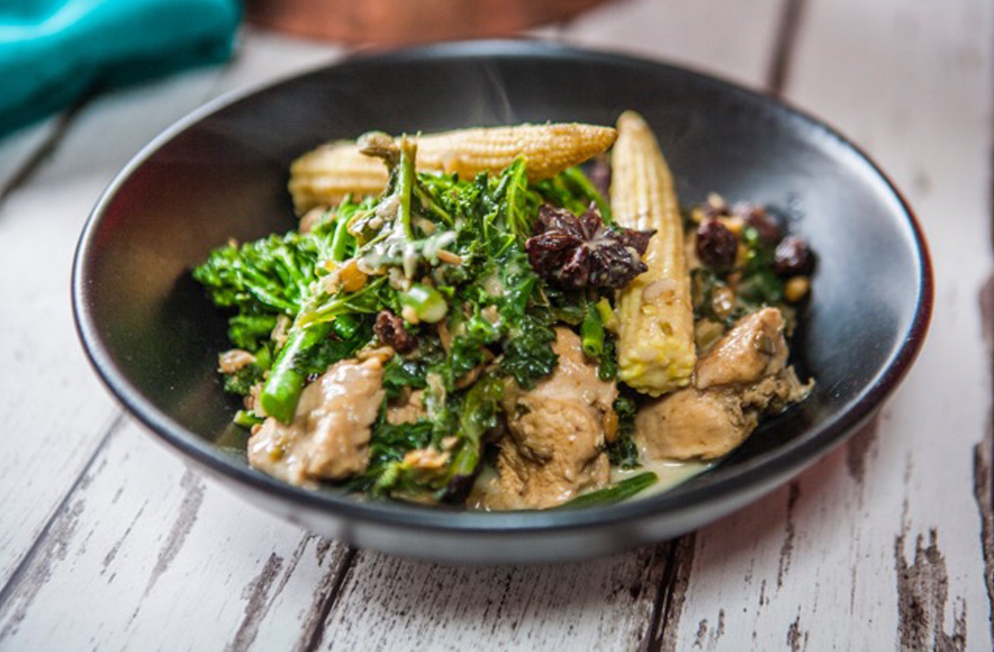 Chicken, coconut and kale curry recipe