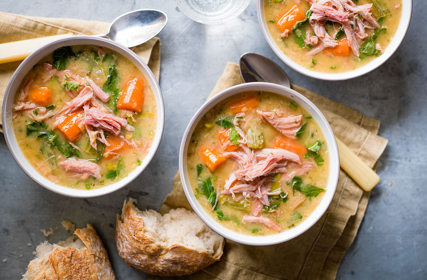 Smoked ham and lentil soup recipe