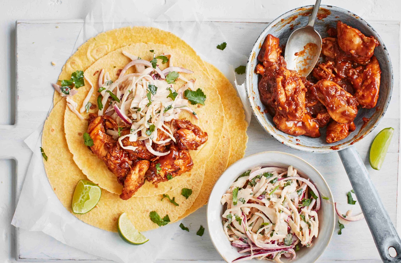 Korean-style chicken tacos recipe