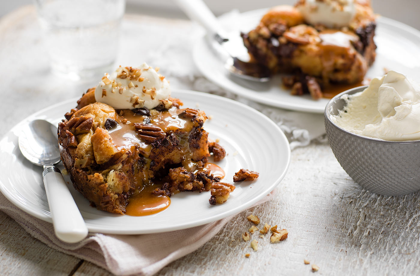 Slow-cooker bread pudding with caramel recipe
