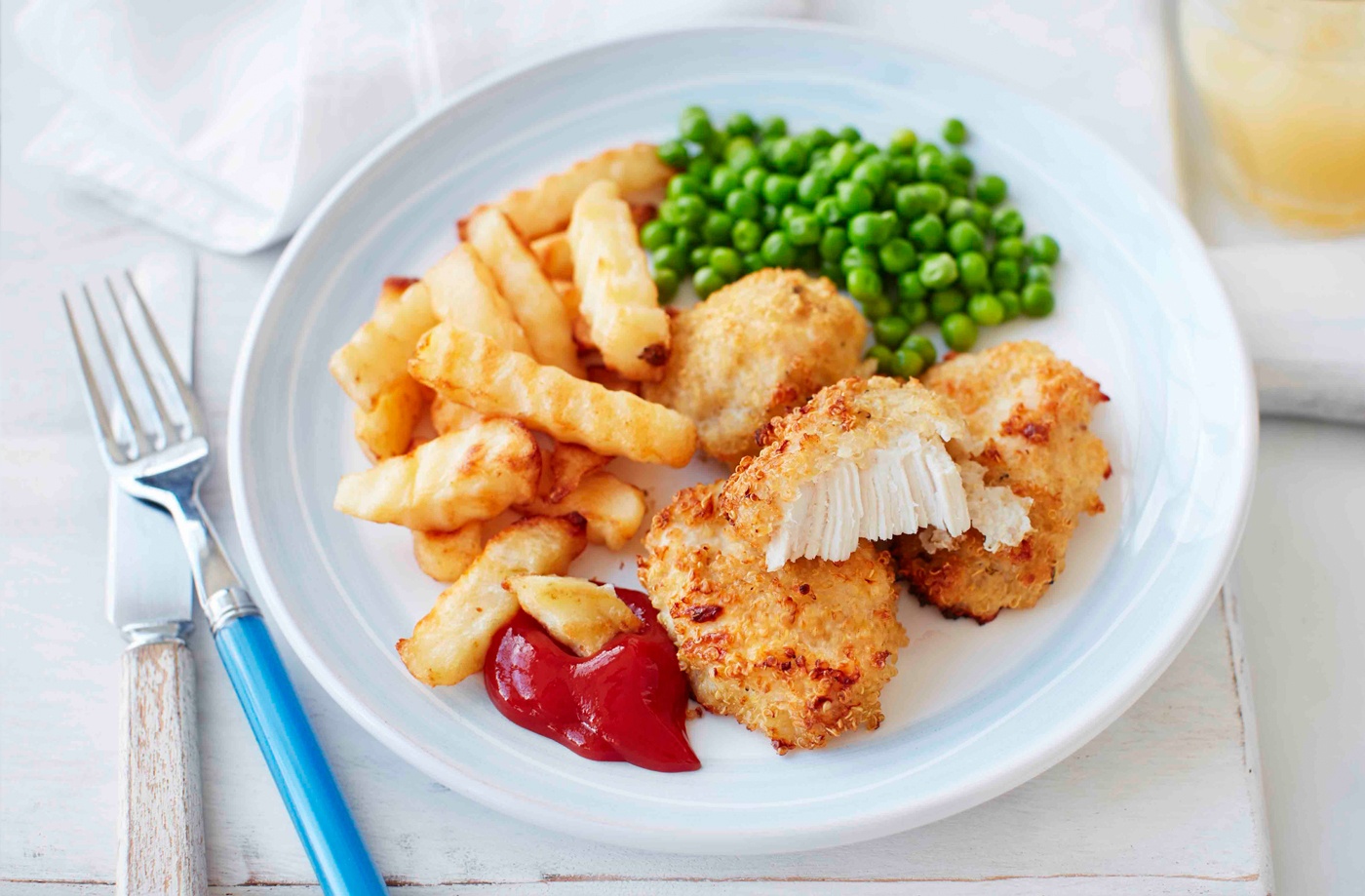Crunchy quinoa chicken nuggets recipe