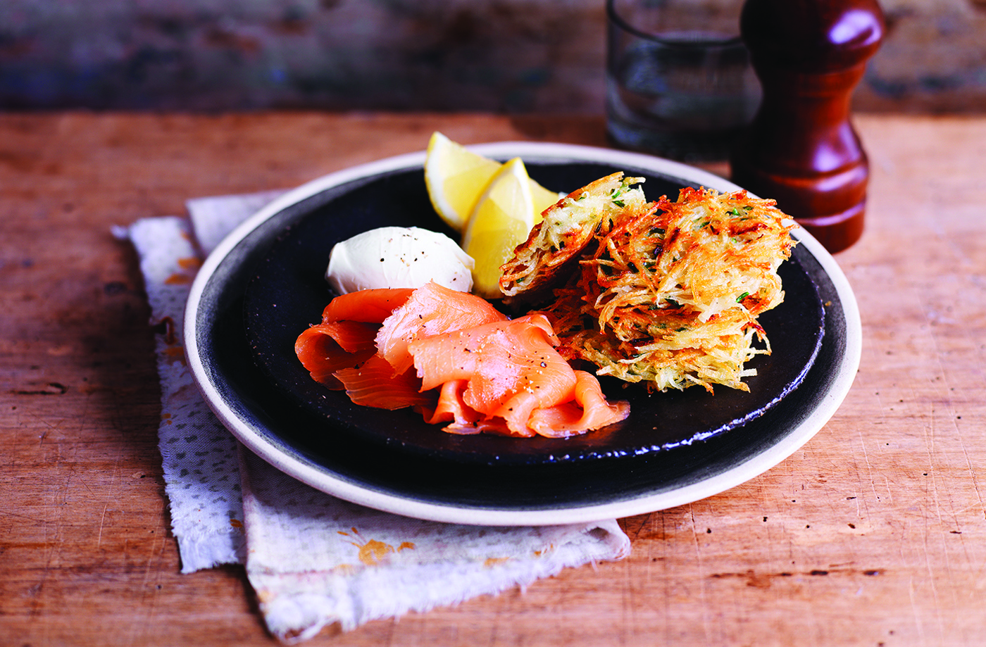 Chive and shallot latkes recipe