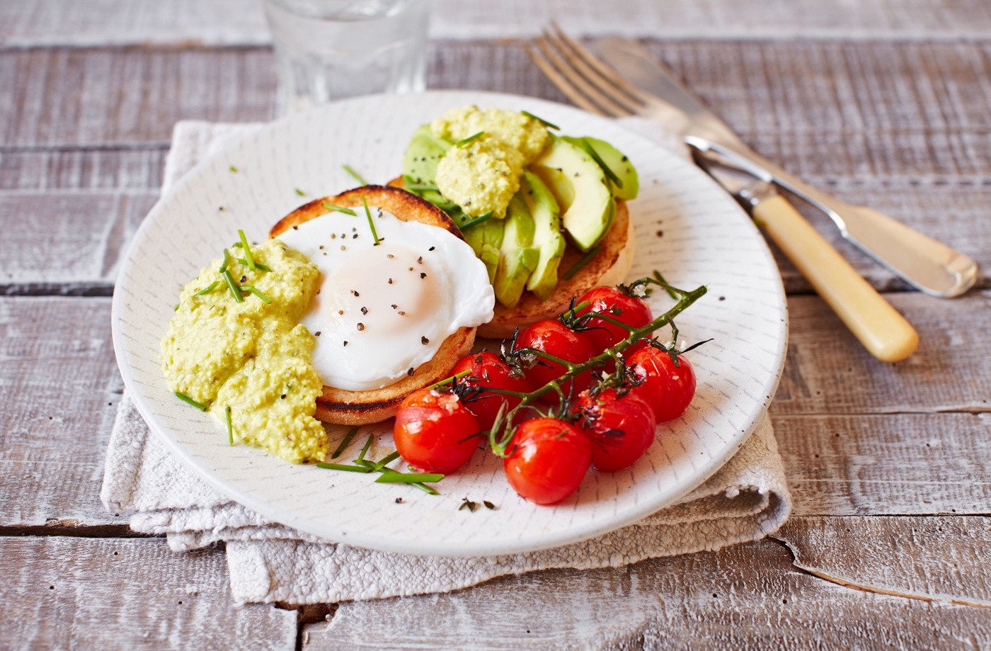Vegetarian eggs Benedict recipe