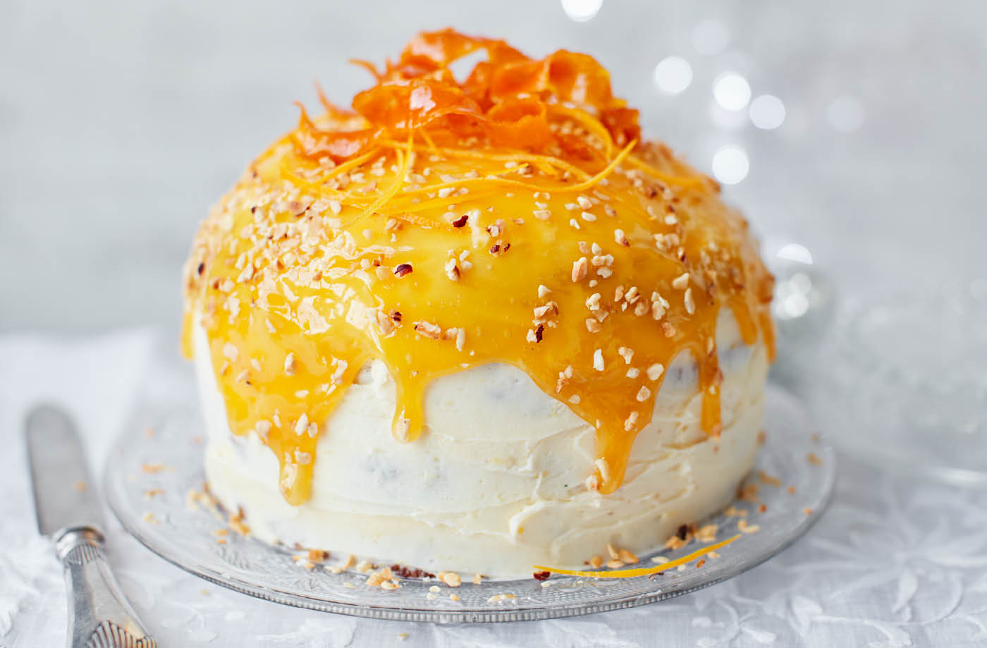 Panettone layer cake with orange buttercream and orange caramel recipe