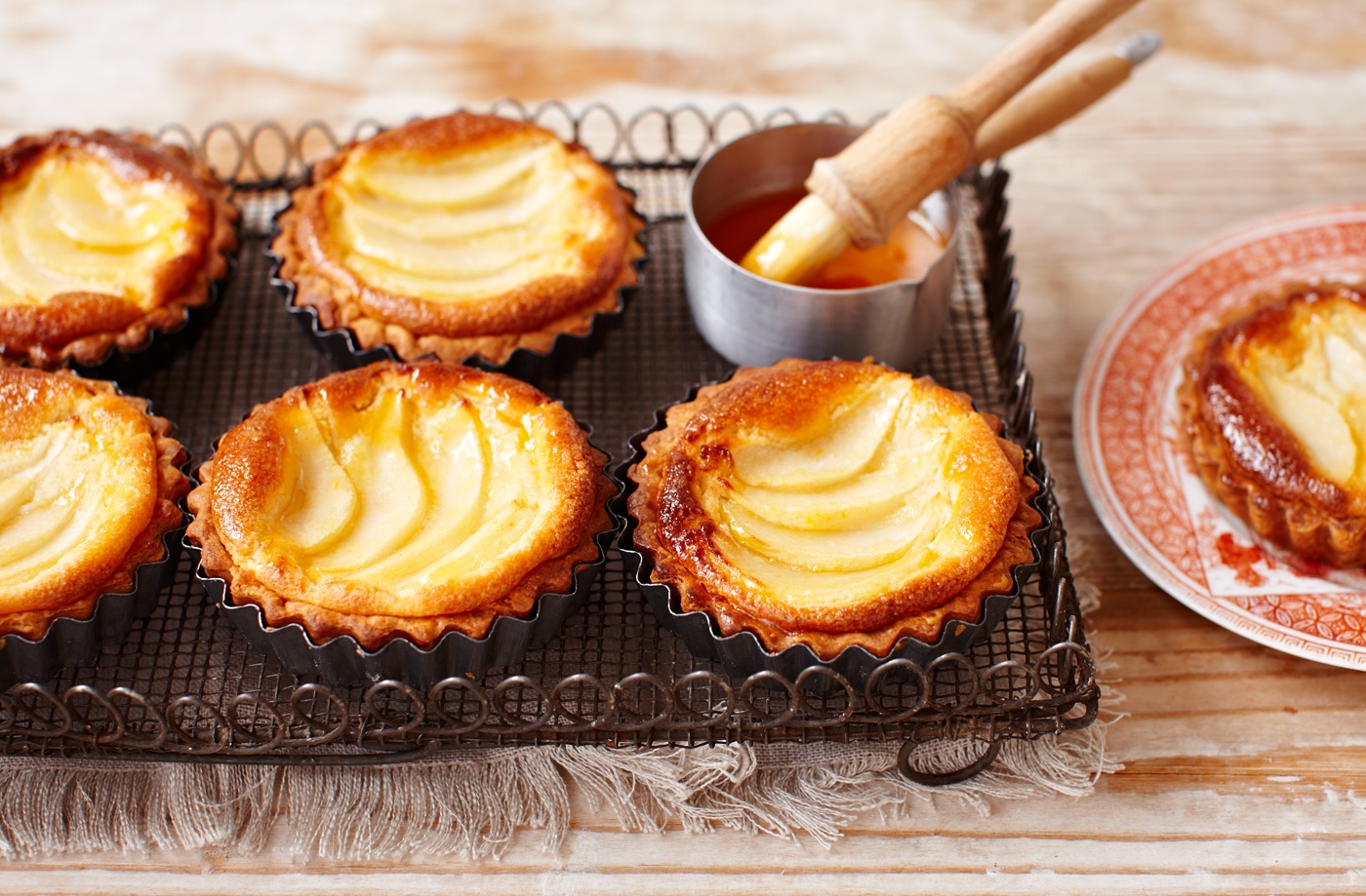 Pear and frangipane tarts recipe