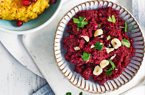 This speedy beetroot, cumin and feta dip needs just five ingredients and 10 mins of your time. Bright beetroot, aromatic cumin and creamy feta are an irresistible combination in this healthy dip – perfect for picnics or a speedy snack.