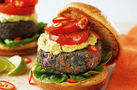 Loaded with black beans, fiery chilli and fragrant herbs, these veggie-friendly patties pack some serious heat. Top with creamy avocado and yet more chilli for a boredom-busting, Mexican-inspired midweek meal