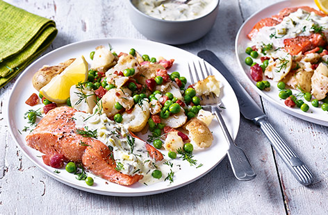 Liam's 'simple' salmon supper