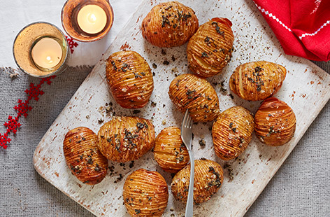 Give these hasselback potatoes a go this Christmas and they may well outshine the turkey. Crisp, lightly spiced and absolutely moreish, they make a great change from the usual