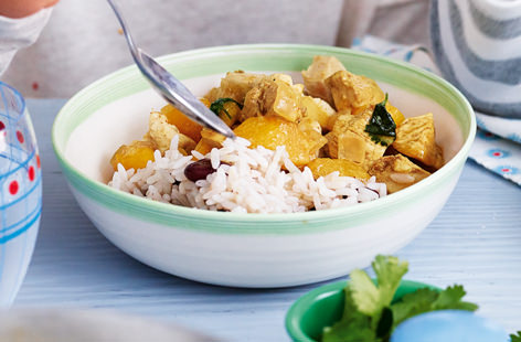 Spice up your family’s life with this Caribbean turkey curry. If your kids are new to the world of curries, this mild, mango-sweetened version is the perfect introduction.