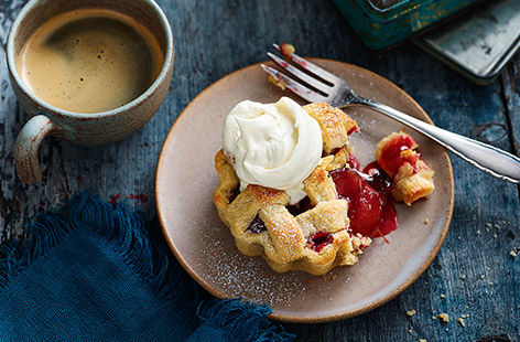 Plum and cardamom tarts recipe