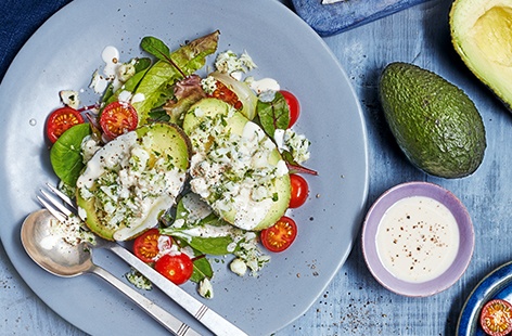 Avocado is wonderfully nutritious and tastes delicious too. By stuffing with sweet crab meat, lime and coriander and drizzling with a creamy, fiery buttermilk dressing you get a tasty lunch idea that's ready in just 10 minutes