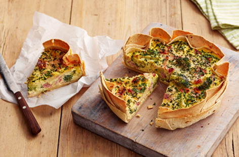 You know how some people have the ability to magic up tasty meals from random leftovers using just sheer kitchen creativity? Well, that's Elena's superpower. Her quiche, which cleverly uses tortilla wraps instead of pastry, is the proof