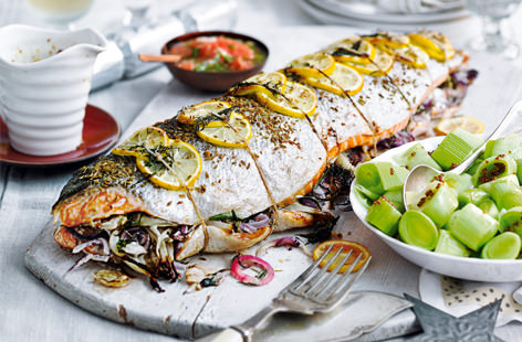 If you’re looking for a fantastic fish showstopper this Christmas, our stuffed salmon with fennel, dill and tarragon makes a mouthwatering centrepiece.