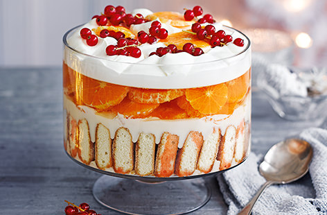 For a summer-infused twist on a classic trifle, substitute the sherry for Aperol and add clementines and prosecco. For a refreshing no-alcohol alternative, swap Aperol for fresh clementine juice and prosecco for sparkling white grape juice.