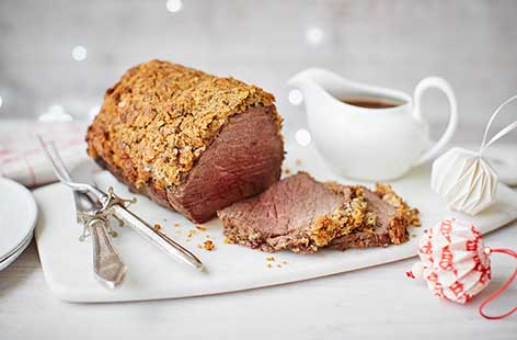 A prime cut for roasting, this tender beef topside makes an excellent alternative main for Christmas dinner