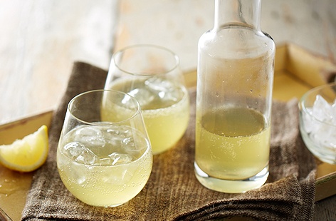 This rustic tea, made with fragrant ginger and lemon, is a wonderfully warming drink