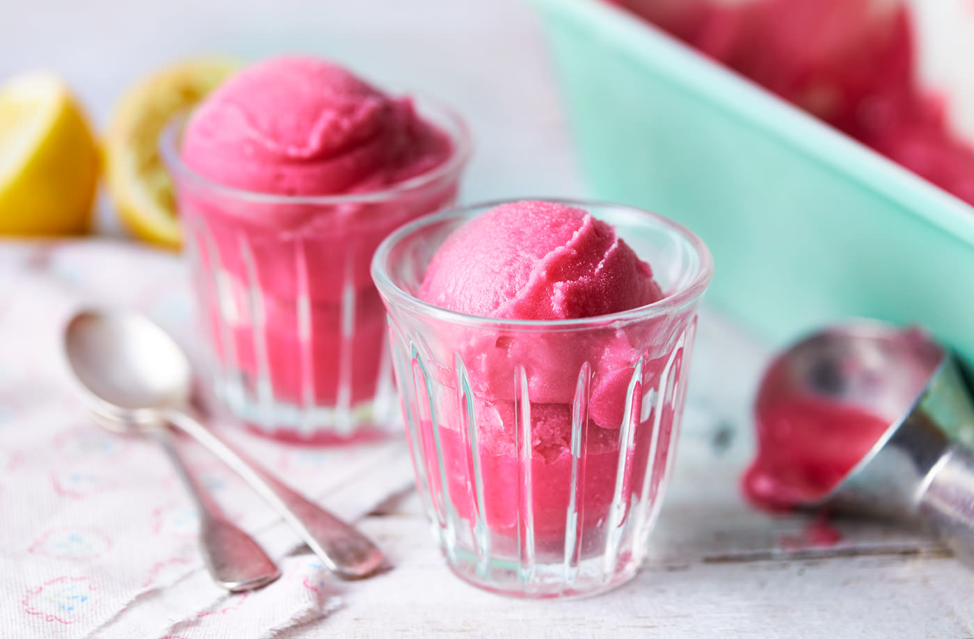 Rhubarb and gin sorbet recipe
