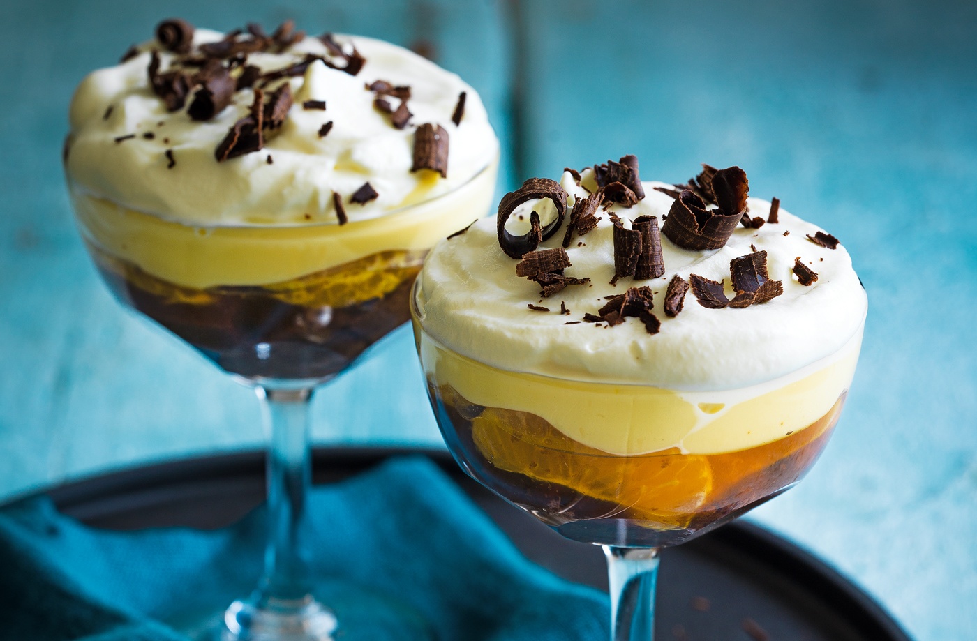 Chocolate orange trifles recipe