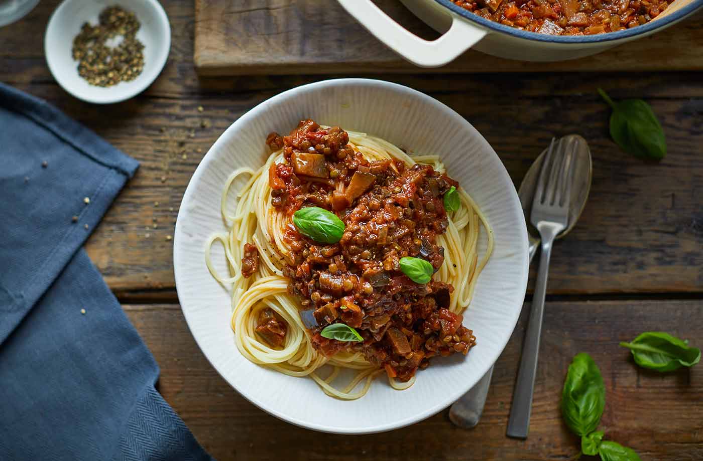 Vegan spaghetti Bolognese recipe
