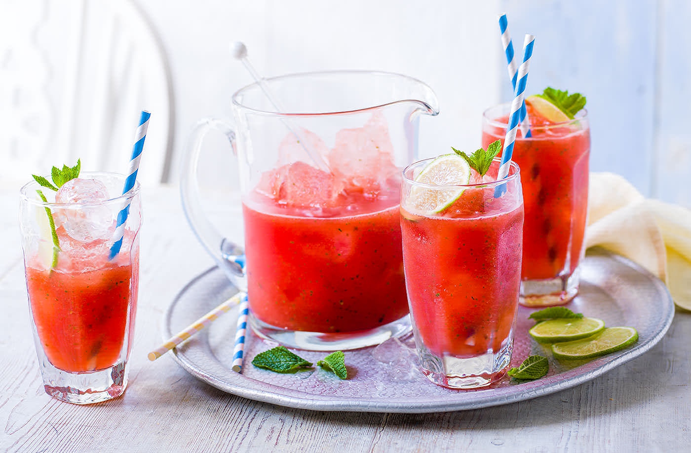 Watermelon and lime mocktail recipe