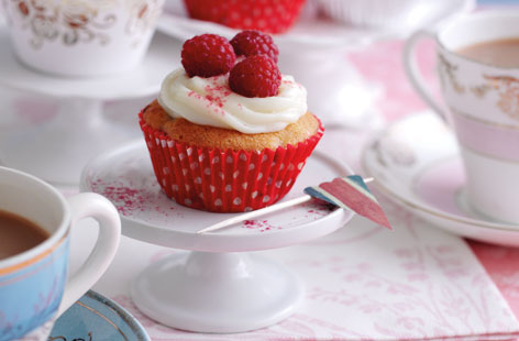Raspberry cream cupcakes recipe