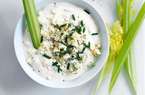Blue cheese and chive dip recipe