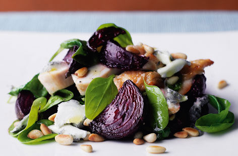 Roast chicken breast with beetroot  recipe