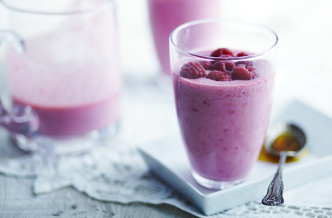 Meet your new favourite breakfast smoothie. Just combine juicy raspberries, banana, skimmed milk, low-fat yoghurt and some honey and you've got an energy boosting start to the day. Those with intolerances can easily substitute the milk and yoghurt for dairy-free alternatives.