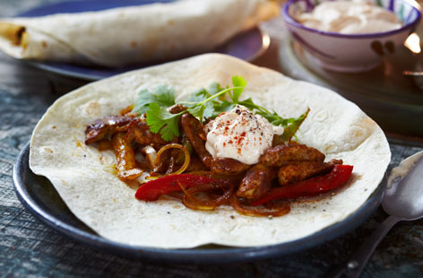 Paprika pork fajitas recipe