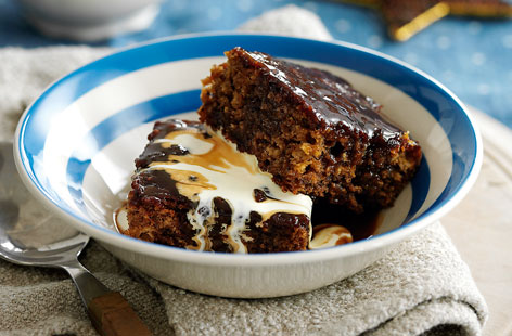 Learn how to make sticky toffee pudding and tuck into this classic British dessert – a moist sponge made with medjool dates drenched in super-sticky toffee sauce.