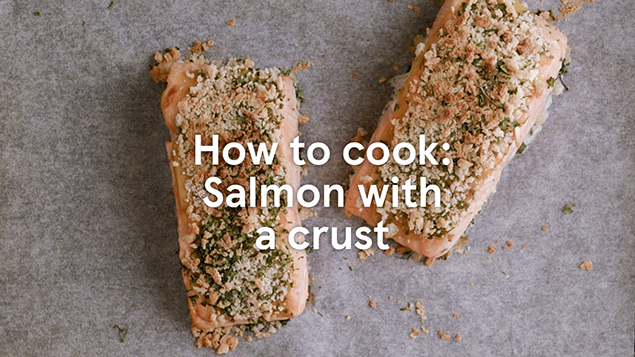 Learn how to cook salmon with a flavourful crust with our easy tutorial.