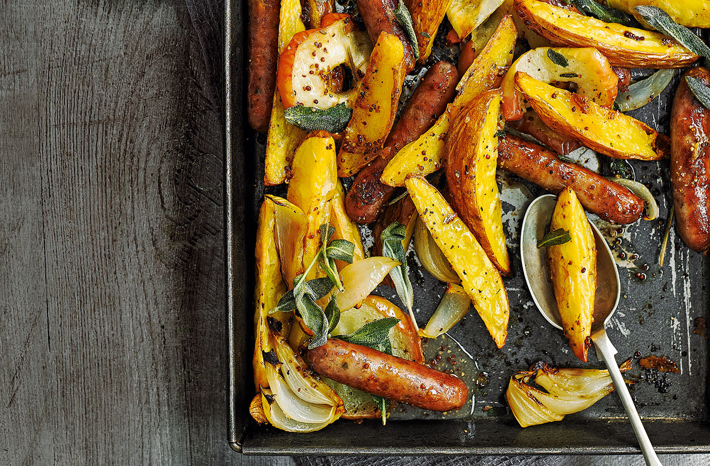 Red potato and sausage bake recipe